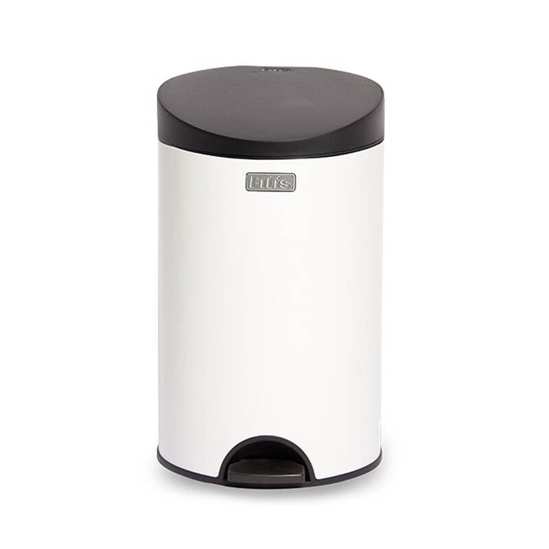 Th&ugrave;ng R&aacute;c inox Fitis Premium 12L - Tr&ograve;n đạp thấp - 3 M&agrave;u (Inox mờ, Trắng, Đen) - RPS1-901, RPS1-904, RPS1-903 image number null